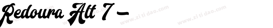 Redoura Alt 7字体转换